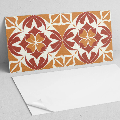 Samolepiaci panel na stenu Rastlinný motív v symetrickom usporiadaní