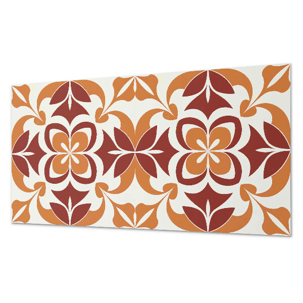 Obdĺžnikový panel na stenu Kvetinový motív so zelenými listami