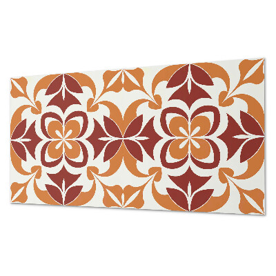 Obdĺžnikový panel na stenu Kvetinový motív so zelenými listami