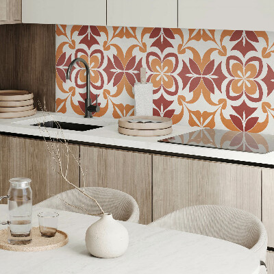 Obdĺžnikový panel na stenu Kvetinový motív so zelenými listami