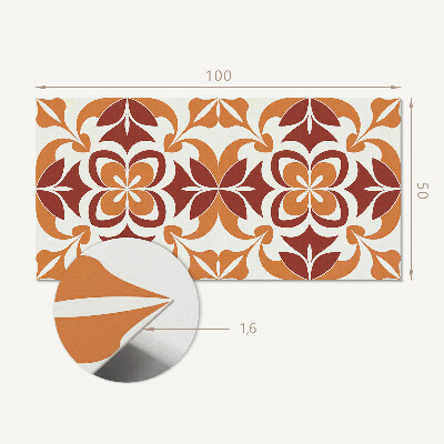 Obdĺžnikový panel na stenu Kvetinový motív so zelenými listami