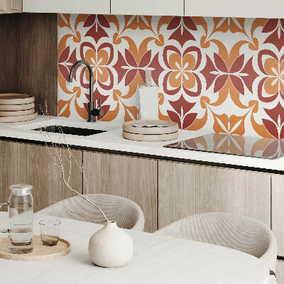 Obdĺžnikový panel na stenu Kvetinový motív so zelenými listami