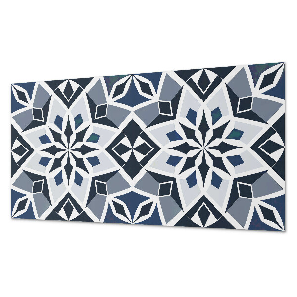 Obdĺžnikový stenový panel Kvetinová geometria v modernom štýle