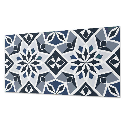 Obdĺžnikový stenový panel Kvetinová geometria v modernom štýle