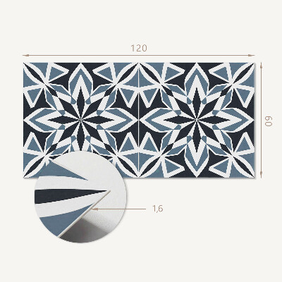 Samolepiaci panel na stenu Symetrické tvary v geometrii