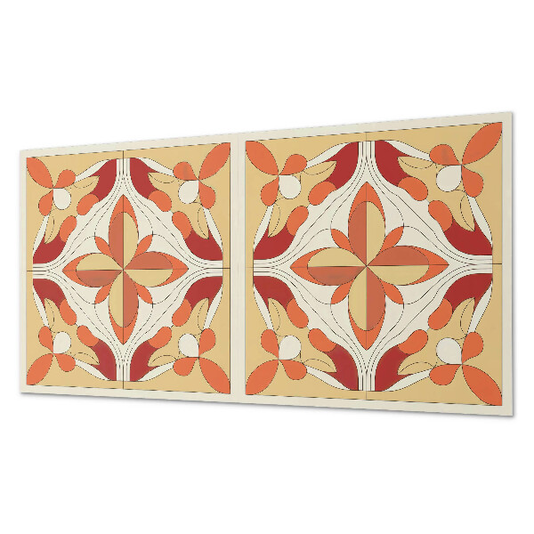 Obdĺžnikový stenový panel Kvetinová abstrakcia v modernom štýle