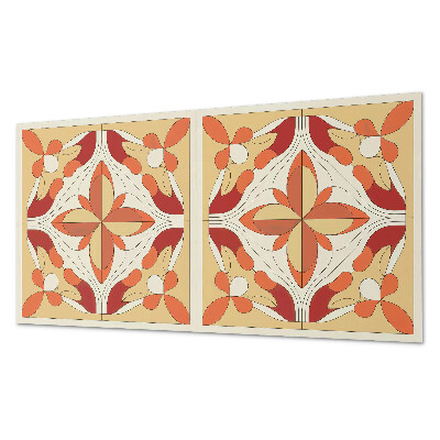 Obdĺžnikový stenový panel Kvetinová abstrakcia v modernom štýle