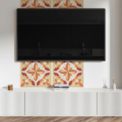 Obdĺžnikový stenový panel Kvetinová abstrakcia v modernom štýle