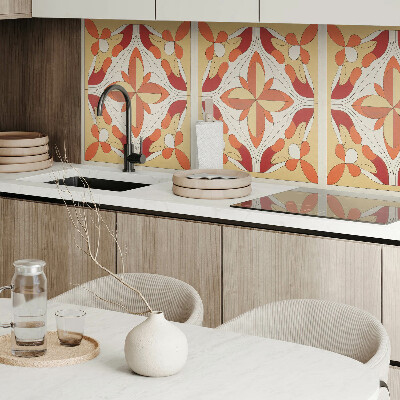 Obdĺžnikový stenový panel Kvetinová abstrakcia v modernom štýle