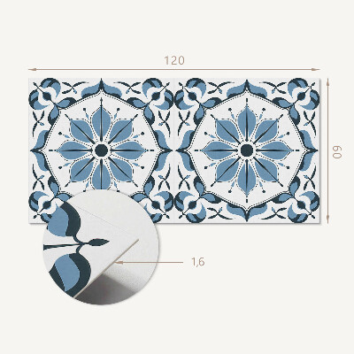 Samolepiaci panel na stenu Kvetinový motív s jemnými detailmi