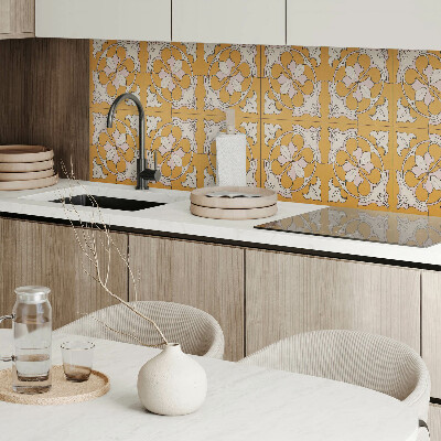 Obdĺžnikový panel na stenu Kvetinová mozaika vo farbách