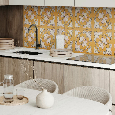 Obdĺžnikový panel na stenu Kvetinová mozaika vo farbách