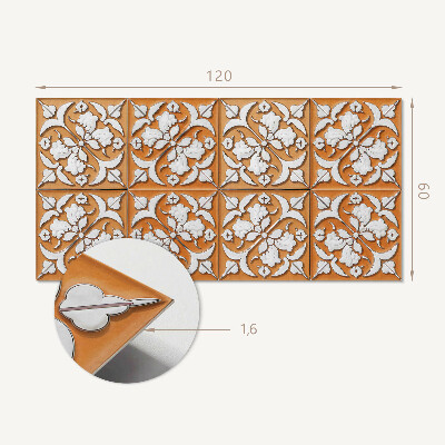 Obdĺžnikový stenový panel Kvetinový štýl v plnom kvete