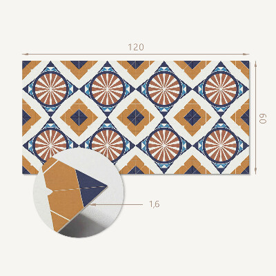 Obdĺžnikový stenový panel Geometrický vzor s kruhmi