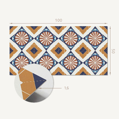 Obdĺžnikový stenový panel Geometrický vzor s kruhmi