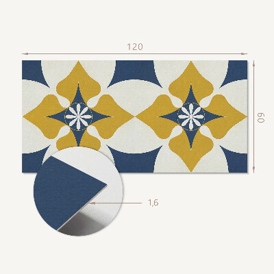 Samolepiaci panel na stenu Kvetinový motív so zladenou formou