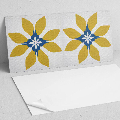 Obdĺžnikový panel na stenu Kvetinový motív s listami