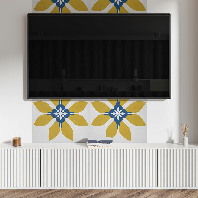 Obdĺžnikový panel na stenu Kvetinový motív s listami