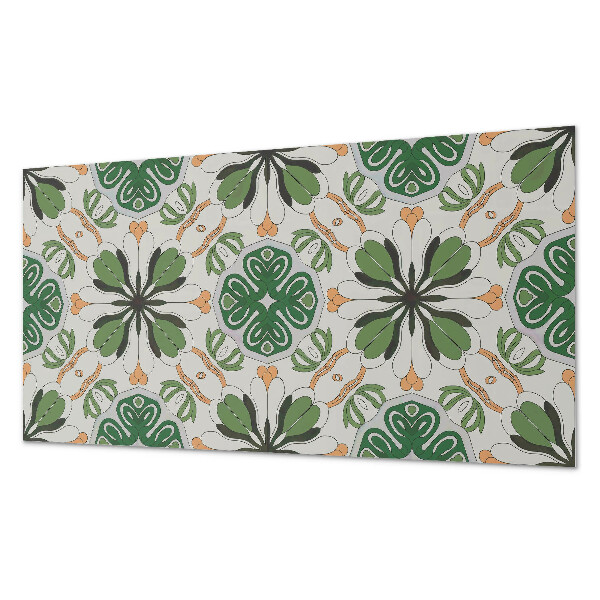 Obdĺžnikový stenový panel Kvetinová harmónia v symetrii