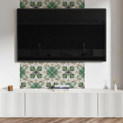 Obdĺžnikový stenový panel Kvetinová harmónia v symetrii