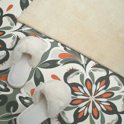 Samolepiaci panel na stenu Kvetinový motív so zelenými listami