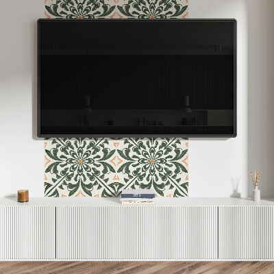 Obdĺžnikový panel na stenu Kvetinový motív s listami