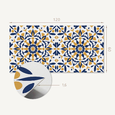 Obdĺžnikový stenový panel Kvetinová harmónia v symetrii