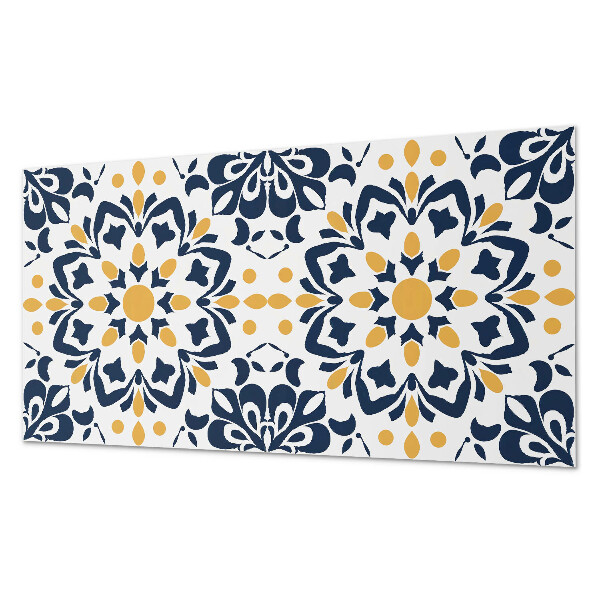 Samolepiaci panel na stenu Kvetinová mandala v umeleckom štýle