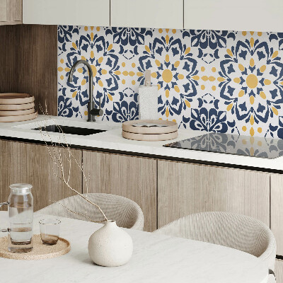 Samolepiaci panel na stenu Kvetinová mandala v umeleckom štýle