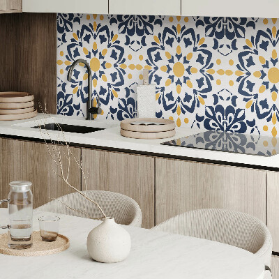 Samolepiaci panel na stenu Kvetinová mandala v umeleckom štýle