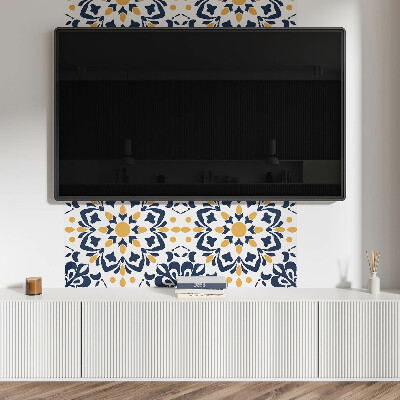 Samolepiaci panel na stenu Kvetinová mandala v umeleckom štýle