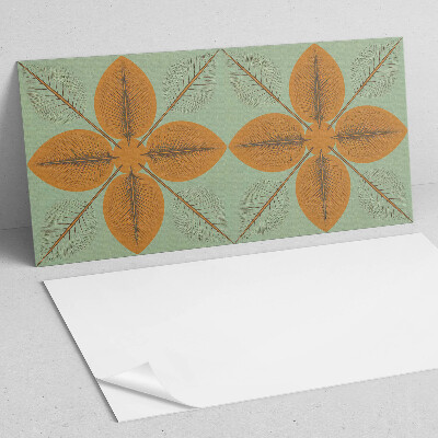 Obdĺžnikový panel na stenu Symetrické listové motívy