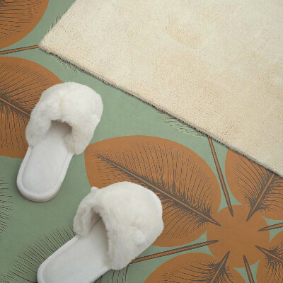 Obdĺžnikový panel na stenu Symetrické listové motívy