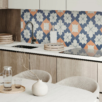 Obdĺžnikový stenový panel Kvetinový geometrický motív