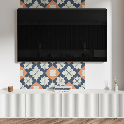 Obdĺžnikový stenový panel Kvetinový geometrický motív