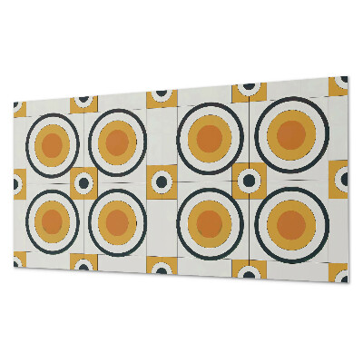 Obdĺžnikový panel na stenu Vzor kruhov a štvorcov v geometrii