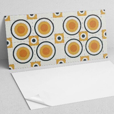 Obdĺžnikový panel na stenu Vzor kruhov a štvorcov v geometrii