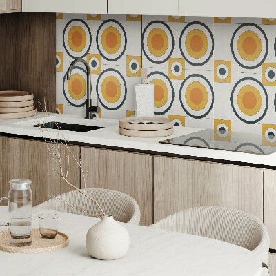 Obdĺžnikový panel na stenu Vzor kruhov a štvorcov v geometrii