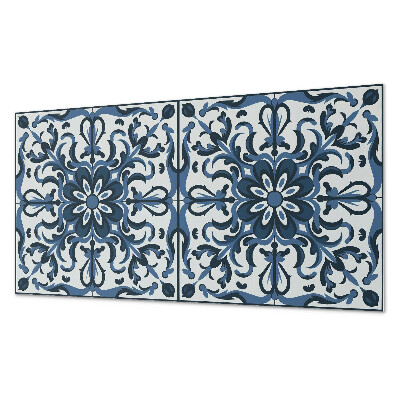 Obdĺžnikový stenový panel Kvetinové motívy s ozdobnými detailmi