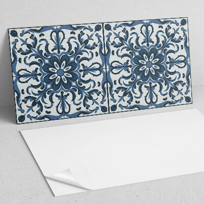 Obdĺžnikový stenový panel Kvetinové motívy s ozdobnými detailmi