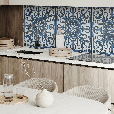 Obdĺžnikový stenový panel Kvetinové motívy s ozdobnými detailmi