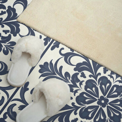 Samolepiaci panel na stenu Kvetinový motív so zelenými listami