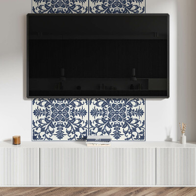 Samolepiaci panel na stenu Kvetinový motív so zelenými listami