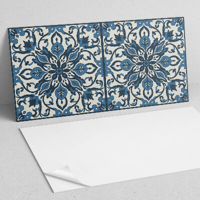 Obdĺžnikový panel na stenu Kvetinový vzor so zelenými listami