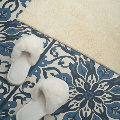 Obdĺžnikový panel na stenu Kvetinový vzor so zelenými listami