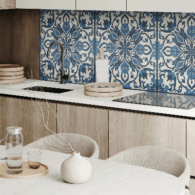 Obdĺžnikový panel na stenu Kvetinový vzor so zelenými listami