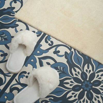 Obdĺžnikový panel na stenu Kvetinový vzor so zelenými listami