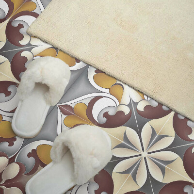 Obdĺžnikový stenový panel Kvetinová mozaika v umeleckom štýle