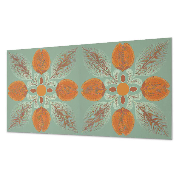 Samolepiaci panel na stenu Kvetinový motív s listami