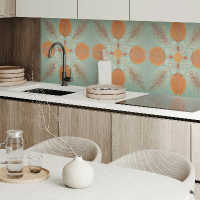 Samolepiaci panel na stenu Kvetinový motív s listami